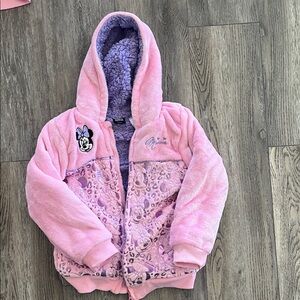 Disney Pink and Purple Kids Puffer Jacket